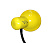 Настольный светильник 2077 С на прищепке Е27 желтый
