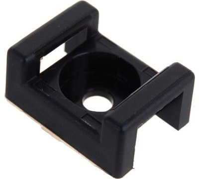 Площадка для стяжки под саморез черный 22х16 Rexant 100шт