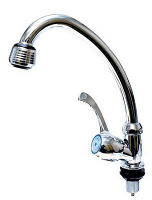 Смеситель для раковины LEDEMEмоно пластиковый хром 20605