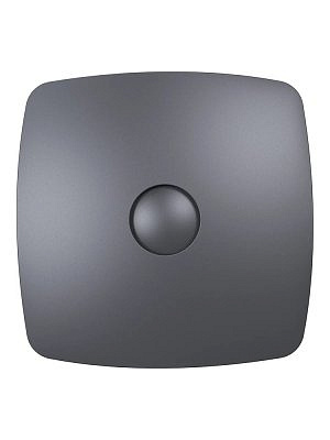 Вентилятор RIO 4C gray metal осевой вытяжной с обратным клпаном D100 декоративный