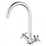 Смеситель для кухни Lemark LM7504С контур с поворотным изливом хром 