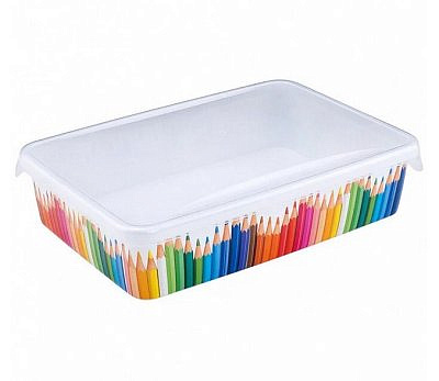 Лоток для мелочей Keeplex Trendy малый с крышкой 20,4х14х5,2см Карандашница KL225411509