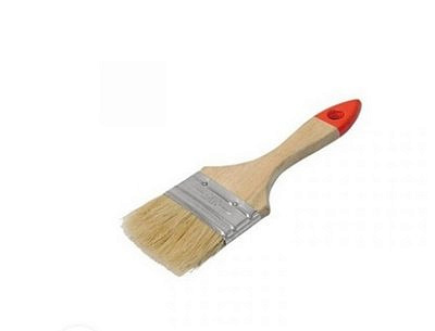 Кисть "Кедр" плоская деревянная ручка № 0,75 (20мм)