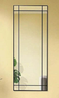 Зеркало Ветра 600х1500 (черная краска, гор/верт) ФР-00002553