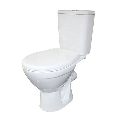 Компакт Rosa Соло Люкс белый с сиденьем микролифт