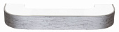 Карниз DDA Серебро "ВИНТАЖ" 1,8 м 68 мм 3-х. рядные с поворотом