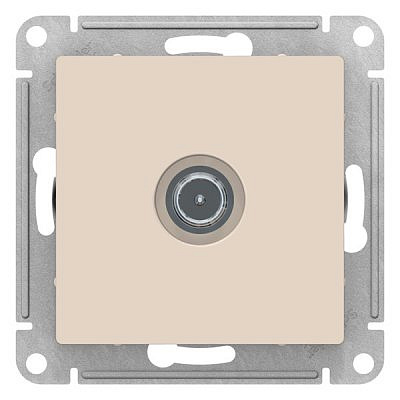Механизм розетки TV Schneider Electric ATLASDESIGN, проходная, бежевый ATN000292