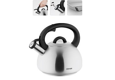 Чайник 2,8л со свистком, NADOBA, серия VIRGA