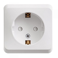 Розетка 1-м ОП 16А с/з c защитными шторками  бел SchE PA16-004B