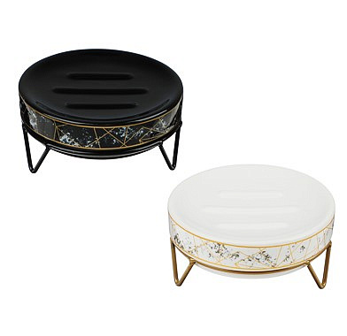 Мыльница "Ла Рош", керамика, металл, 2 дизайна VETTA  463-186