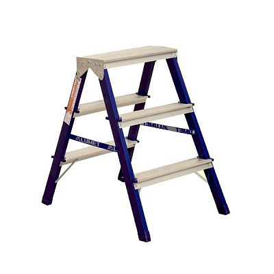 Стальная стремянка выс.0,6м/макс.2,7м, 3 ступ.