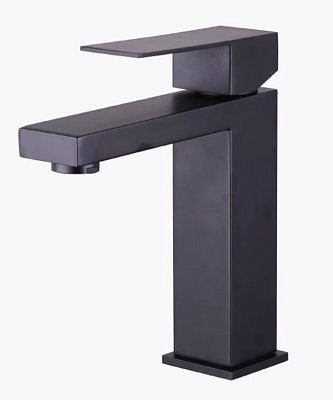Смеситель для умывальника MELODIA Square к 25мм  нерж сталь MDV30620 bk