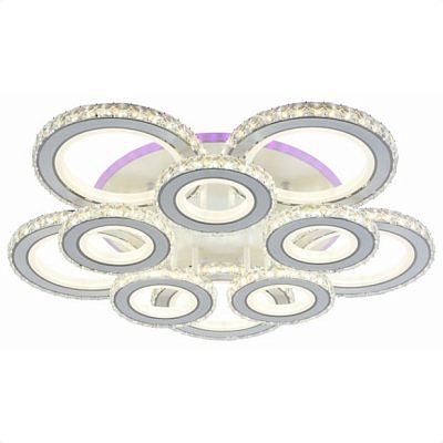 Люстра 23000-5+5+TL RGB, Flemoso LED 200W+10W (68.5*68.5*12)