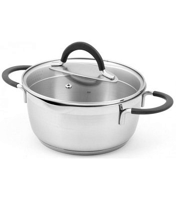 Кастрюля с 2-мя носиками с крышкой  1 л ИДЕАЛ ID-1410