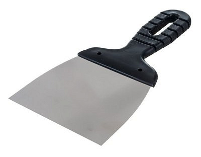 Шпатель нержавеющий 100мм пластмассовая ручка КЕДР