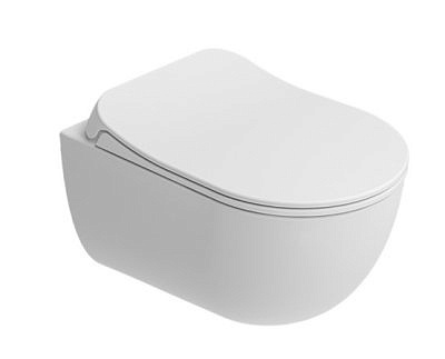 Унитаз подвесной ZERO 2.0 ,безободковый,с сиденье микролифт /KALE/ РАСПРОДАЖА