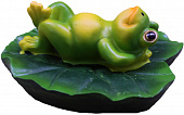 Садовая фигура Лягушка на спине полистоун