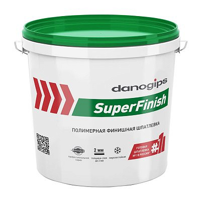 Шпатлевка Danogips SuperFinish универсальная 17 л/28 кг
