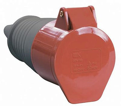 Розетка кабельная переносная 32А 380В 3P+PE+N ССИ-225 IP44 IEK PSR22-032-5