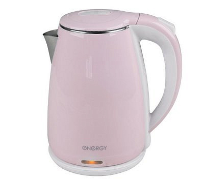 Чайник ENERGY E-261 (1,8 л, диск) розовый, двойной корпус