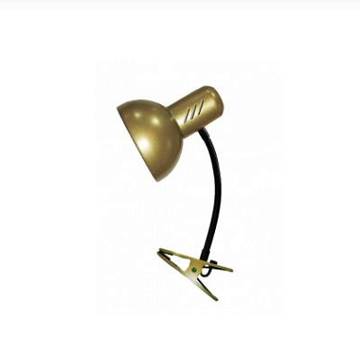 Настольный светильник 2077 С на прищепке Е27 золото