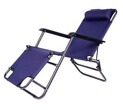 Кресло-шезлонг складное CHO-153 ECOS, синее