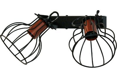 Светильник настенный ЭЛЕТЕХ Эстель 521 черный муар  01-2х60-111 Е27 