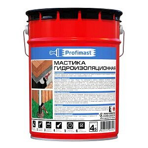 Мастика гидроизоляционная Profimast  5л/4,5кг