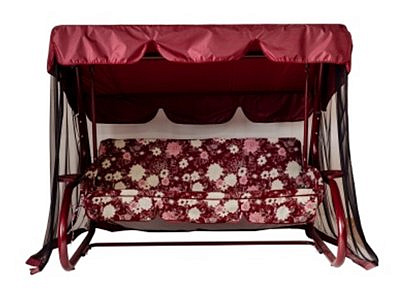 Качели садовые "Бари 1" КС-Б1 бордовые 