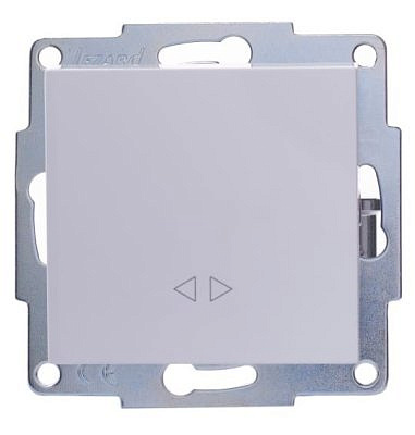 Выключатель механизм 1 кл. 10А (промеж.) бел (корп. ABS)  742-0288-107