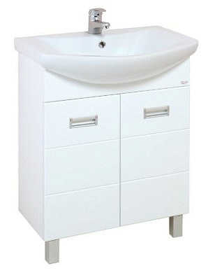 Тумба Оника Балтика 70.17 белая с корзиной без раковины Оника 107028 под умывальник Балтика 70