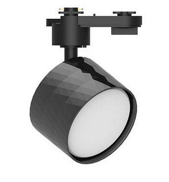 Светильник трековый 176 AL черный трековый под лампу GX53