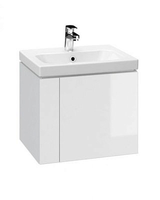 Тумба подвесная COLOUR 50 белая с раковиной Como 50 1 отв./CERSANIT/