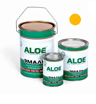 Эмаль ALOE ПФ-115 Золотисто-желтый 2,7кг
