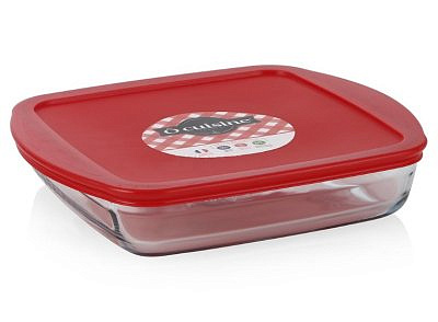 Блюдо квадратное O CUISINE с крышкой 20*17*5.5 см 1 л