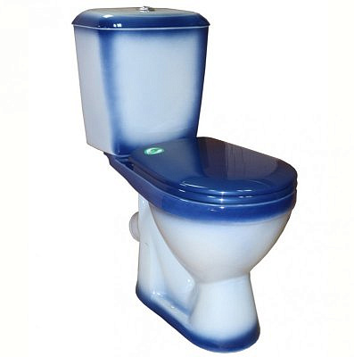 Компакт Rosa Лира синий декор с сиденьем