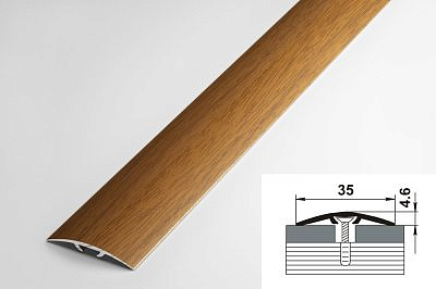 Профиль ПС04-3 орех 35*900