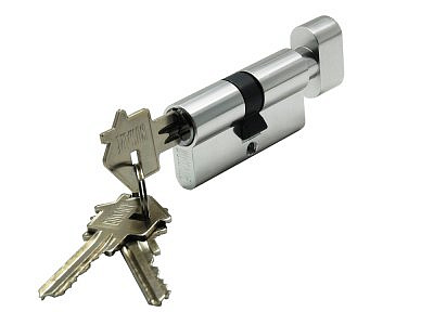 Ключевой цилиндр BUSSARE CYL3-60 TR S.CHROME матовый  хром 
