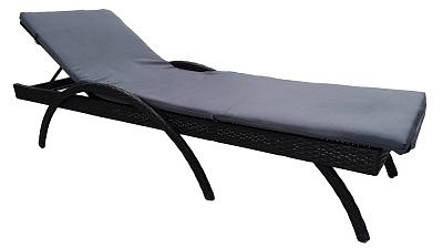 Лежак-шезлонг Ш-13М с регулируемой спинкой плетеный