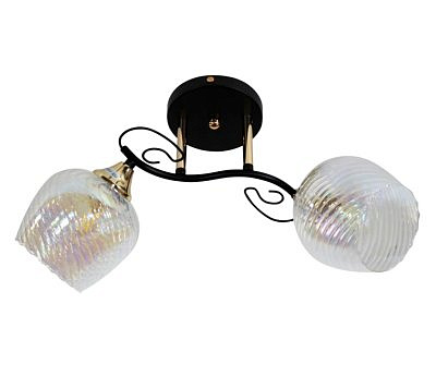 Светильник потолочный ЭЛЕТЕХ 11295-9/2 черное золото  (8310) 01-2х60-135 Е27 