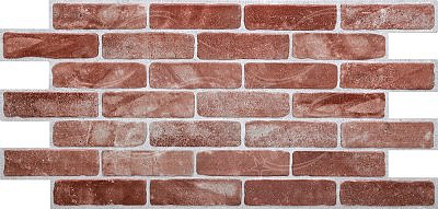 Панель ПВХ Кирпич "Старый красный" (955х488мм) 0,3 мм