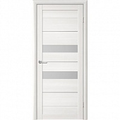 Дверь межкомнатная ALBERO Тренд-4 EcoТех лиственница белая ПО*600 стекло матовое