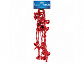Бусы "Колокольчики", длина 2,7м, цвет -  красный 104003