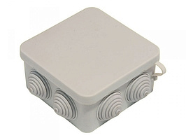 Коробка распаячная HEGEL ОП 100х100х50 IP55 КР2604  серая гофротруба