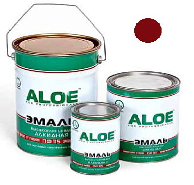 Эмаль ALOE ПФ-115 Вишневый 0,8кг