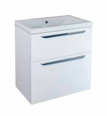 Тумба Alavann Vanda Luxe 60 белая Хеттих Твист без умывальника 