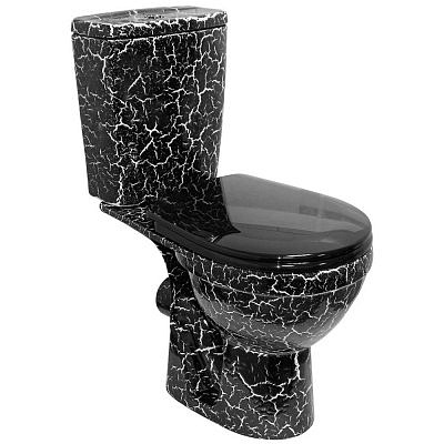 Компакт Rosa Рио Кракелюр черный с сиденьем