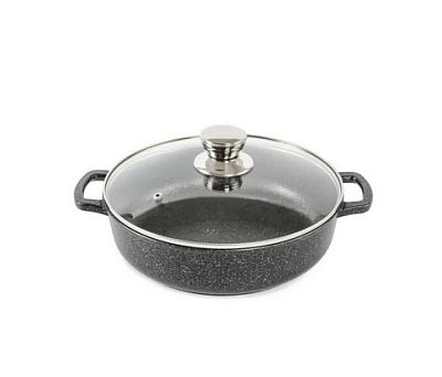 Жаровня SILVER STONE 3л 26см с крышкой LZH261CC