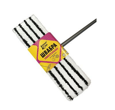Швабра универсальная с ручкой 120см сменная насадка из микрофибры SOFT ДС