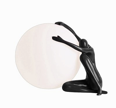 Настольная лампа Полли черный w35*25 h23 E27 1*40w   07635-1T,19